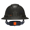 60960T2 Class E Type-2 Hard Hat, Non-Vented Full Brim Style with Strap, Black Image 7