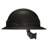 60960T2 Class E Type-2 Hard Hat, Non-Vented Full Brim Style with Strap, Black Image 9