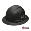 60961 Hard Hat, Vented, Full Brim Style, Black Image