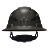 60961T2 Class C Type-2 Hard Hat, Vented Full Brim with Strap, Black Image
