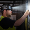 60996 Hard Hat, REFLEKTOR™ Black Chrome, Vented Full Brim, Class C, Headlamp Image 10