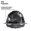 60996 Hard Hat, REFLEKTOR™ Black Chrome, Vented Full Brim, Class C, Headlamp Image 2