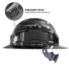 60996 Hard Hat, REFLEKTOR™ Black Chrome, Vented Full Brim, Class C, Headlamp Image 3