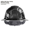 60996 Hard Hat, REFLEKTOR™ Black Chrome, Vented Full Brim, Class C, Headlamp Image 8
