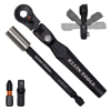 65200F Flex-Head Micro Ratchet and Magnetic Bit Holder Set, 4-Piece Image