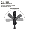65200F Flex-Head Micro Ratchet and Magnetic Bit Holder Set, 4-Piece Image 4