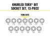 65213TX Knurled TORX® Bit Socket Set, 13-Piece Image 2