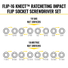 65242 Flip-16 KNECT™ Ratcheting Impact Flip Socket Screwdriver Set Image 2