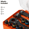 65400KNECT KNECT™ Essential Pass Through Impact Socket Set, SAE, Metric, 28-Piece Image 2