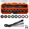 65430LP KNECT™ Ratcheting 9-in-1 Low-Profile Socket Wrench Set - Image