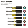 65456M Metric Color-Coded Hollow-Shaft Heavy-Duty Nut Driver Set, 6-Piece Image 1