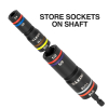 654QS KNECT™ Quad-16 Heavy-Duty Impact Flip Sockets, SAE and Metric, 6-Piece Image 4