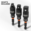 65813SW Swivel Impact Driver Socket Adapter Set, 3-Piece Image 1
