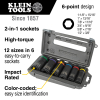 66060 2-in-1 Impact Socket Set, 6-Point, 6-Piece Image 1