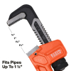 68210 Adjustable Cast Iron Pipe Wrench, 10-Inch Image 2