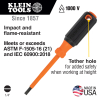 6824INS Insulated Screwdriver, 1/4-Inch Cabinet, 4-Inch Round Shank Image 1