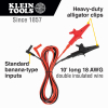 69367 Heavy-Duty Alligator Clip Test Leads, 10-Foot Image 1