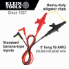69381 Heavy-Duty Alligator Clip Test Leads, 3-Foot Image 1