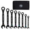 69408MG 90-Tooth Ratcheting Combo Spanner Set, Metric, 8-Piece Image