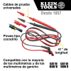 69410 Juego de cables de prueba de repuesto; conectores de entrada en ángulo recto Image 1