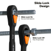 69508 Ratcheting Combination Slide-Lock Wrench Set, SAE, 8-Piece Image 2