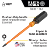 6984INS Slim-Tip 1000V Insulated Screwdriver, No. 1 Square, 10.9 cm Round Shank Image 1