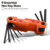 70540 Compact Folding Hex Key Set, SAE Image 1