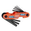 70540M Compact Folding Hex Key Set, 8-Key, Metric Sizes - Image