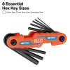 70540M Compact Folding Hex Key Set, 8-Key, Metric Sizes Image 1