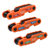 70543 Compact Folding Hex Key Set, 25-Key, SAE, Metric, TORX® Sizes, 3-Piece - Image