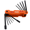 70550 Pro Folding Hex Key Set, 11-Key, SAE Sizes - Image