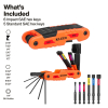 70550HD Extended Reach Impact Folding Hex Key Set, SAE Image 1