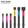 70550HD Extended Reach Impact Folding Hex Key Set, SAE Image 4