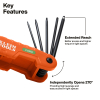 70550T Pro Folding Hex Key Set, 10-Key, TORX® Sizes Image 2