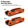 70552 Pro Folding Hex Key Set, SAE and Metric Image 1