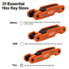 70553 Pro Folding Hex Key Set, 31-Key, SAE, Metric, TORX® Sizes, 3-Piece Image 1