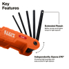 70553 Pro Folding Hex Key Set, 31-Key, SAE, Metric, TORX® Sizes, 3-Piece Image 2