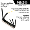 70579 Folding Hex Key Set, 5-Key, SAE Sizes Image 1