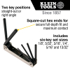 70580 Folding Hex Key Set, 6-Key, Metric Sizes Image 1