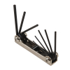 70581 Folding Hex Key Set, 8-Key, SAE Sizes Image 2