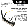 70582 Folding Hex Key Set, 7-Key, Metric Sizes Image 1
