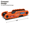 70590 Compact Folding Hex Key Set, 12-Key, SAE, Metric Sizes Image 3