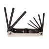 70591 Folding Hex Key Set, 9-Key, SAE Sizes Image