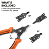 73066 6-in-1 Interchangeable Snap Ring Pliers Image 1
