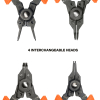 73066 6-in-1 Interchangeable Snap Ring Pliers Image 4