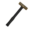 7HBRFRH07 Brass Sledge Hammer, Rubber Handle, 7-Pound - Image