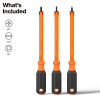85154KINS Insulated Hooded Screw Holding Screwdriver Set, 3-Piece Image 1