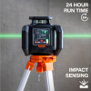 93RLS Green Rotary Laser Level, Self-Leveling with Plumb Spot and Tripod Image 3