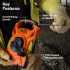 94100RT 100-Foot Open Reel Tape Measure with Single Hook and Carabiner Image 1