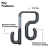 BC312M Magnetic Utility Bucket S-Hook, 3-Inch Image 1